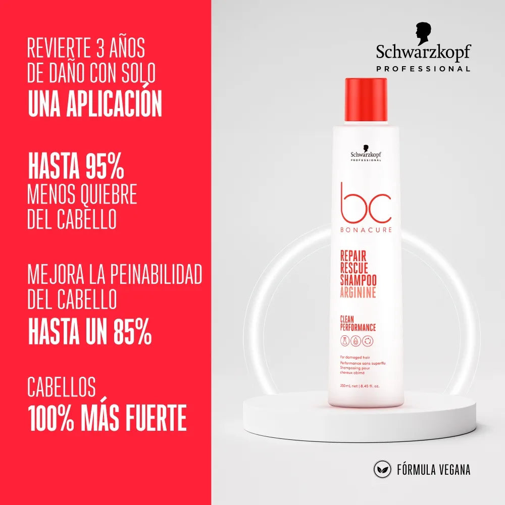 Shampoo Bonacure Repair Rescue Reparación 250ml